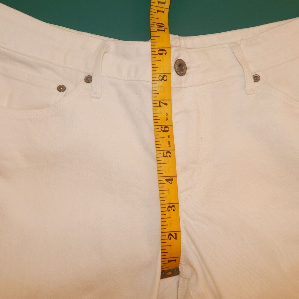 Levi’s Woman’s BOLD Curve White Denim Jeans SKINNY Modern Rise Size 14/32 Cotton - Picture 7 of 16